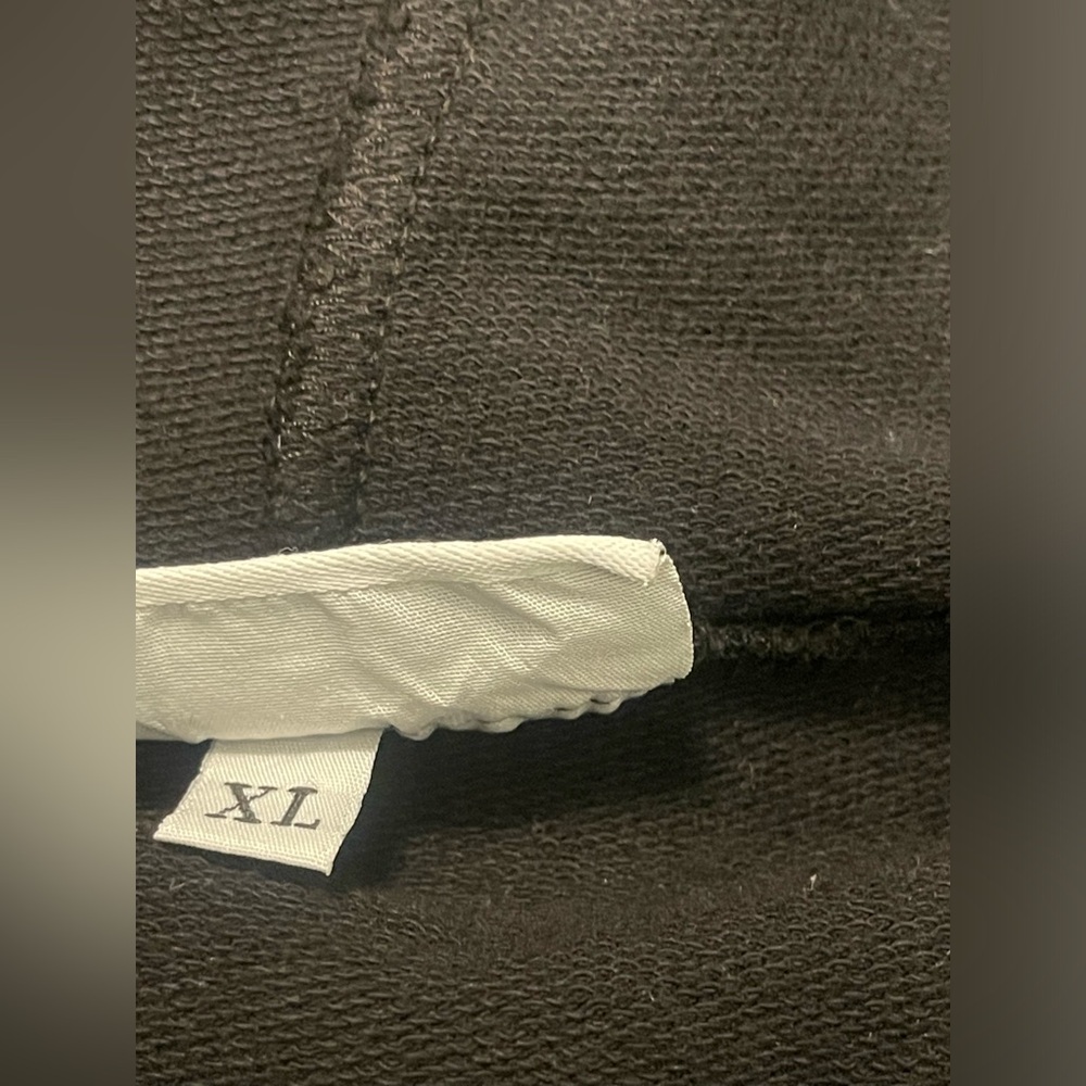 Bryn Walker Hoodie XL Black Bamboo Organic Cotton Blend Oversized Lagenlook Soft - Picture 5 of 7